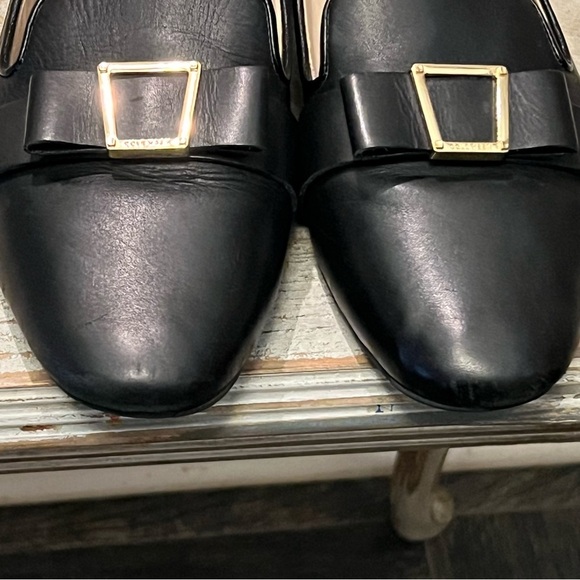 Cole Haan Black Leather Loafers Size 10B - Picture 6 of 11